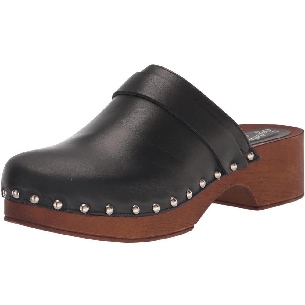 New Seychelles Leather Studded Clogs